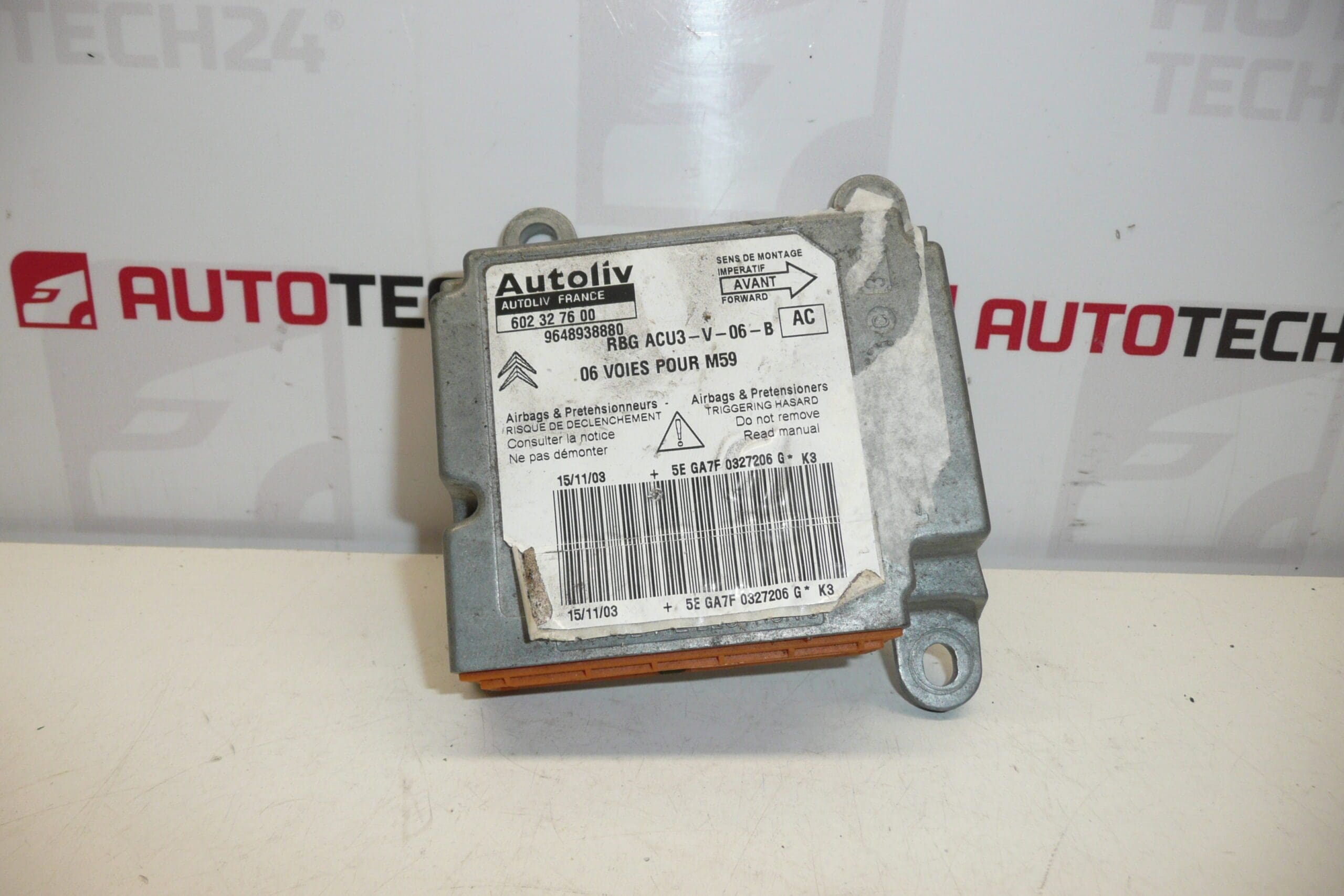 Légzsák egység Citroën Berlingo II 9648938880 602327600