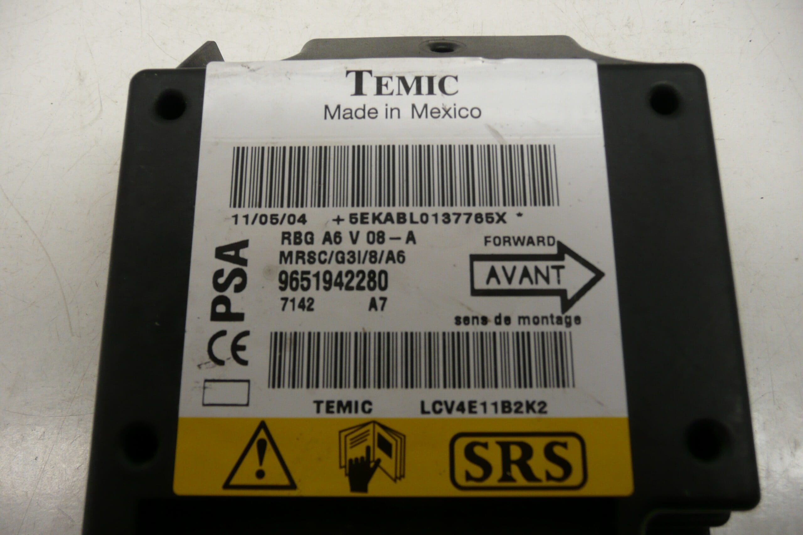 Légzsák egység Citroën C2 C3 9651942280