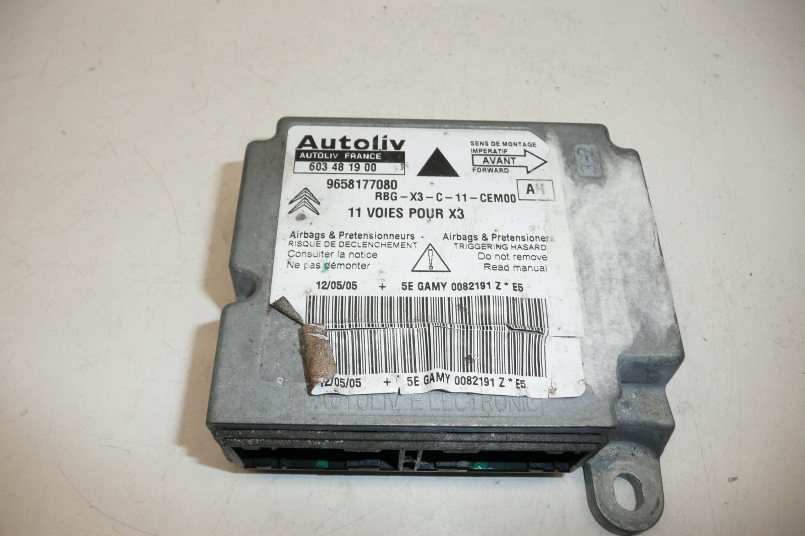 Légzsák egység Citroën C5 II 9658177080