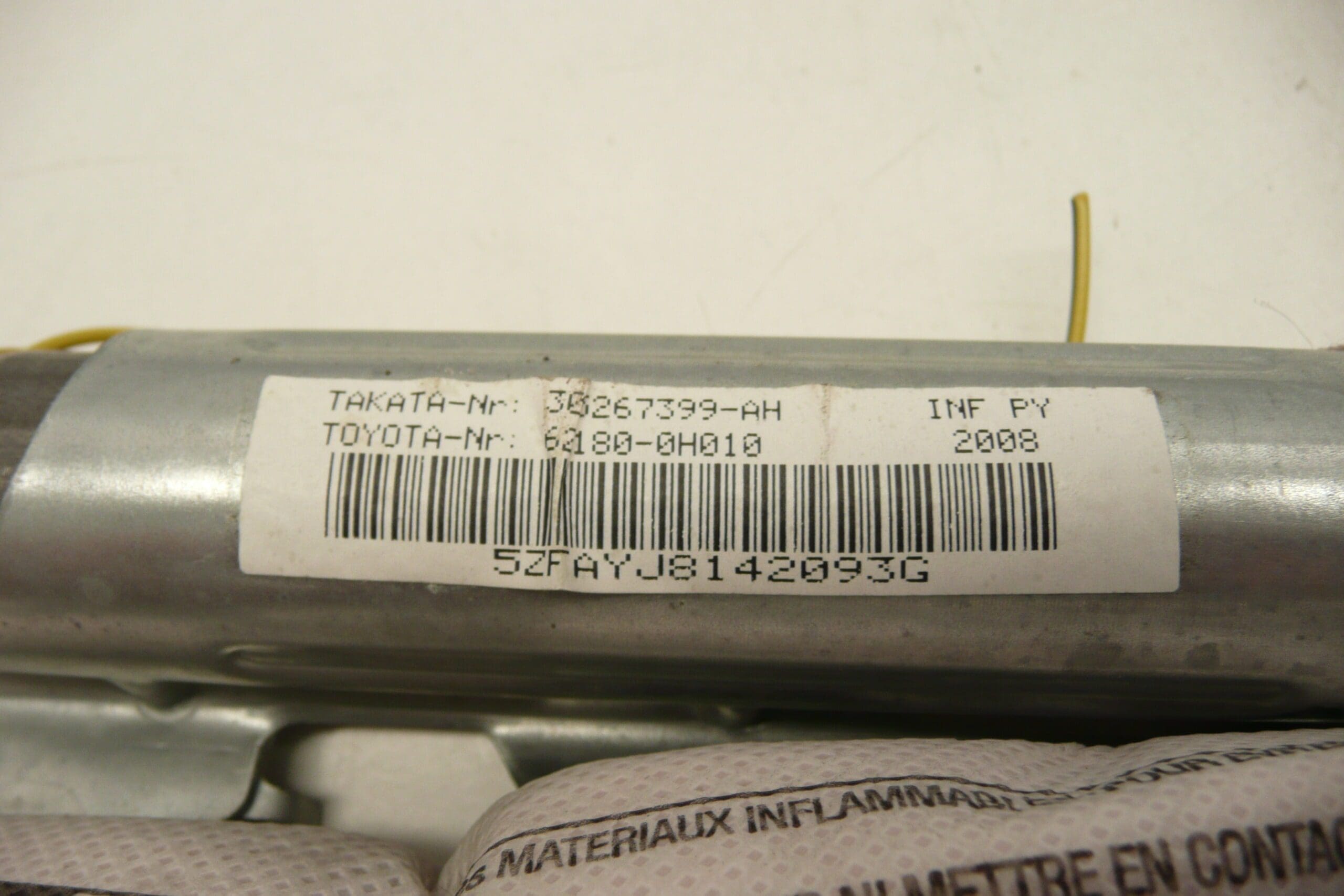 Légzsák bal oldali mennyezet Citroën C1 Peugeot 107 62180-0H010 8331E1