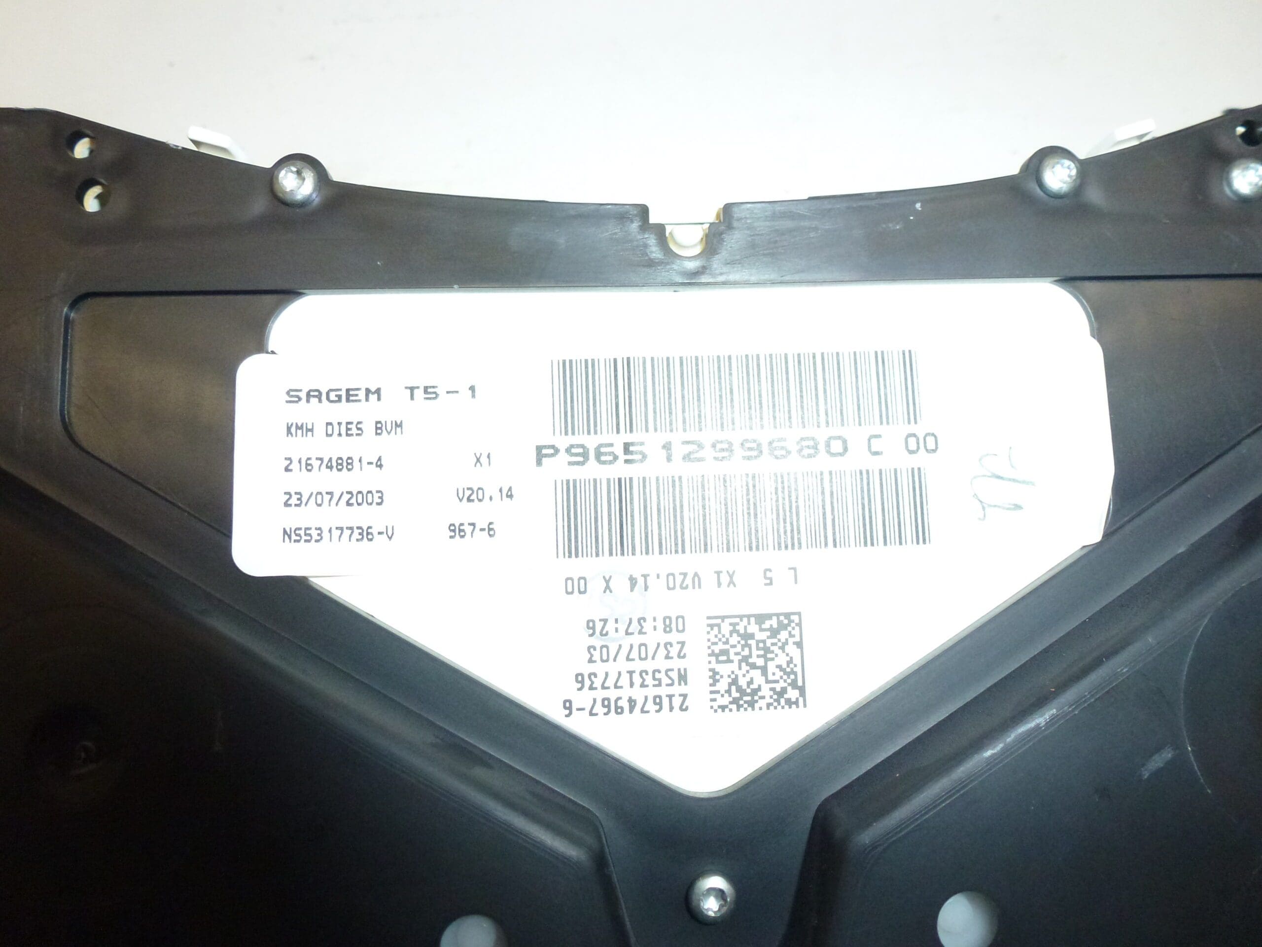 Sebességmérő Peugeot 307 168 ezer km 9651299680 6104ZS