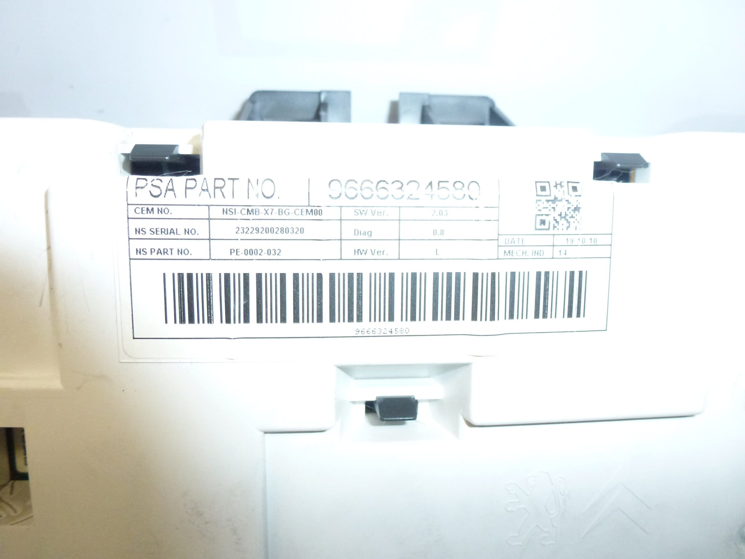 Sebességmérő Citroën C5 X7 futásteljesítmény 158000km 9666324580 6103PC