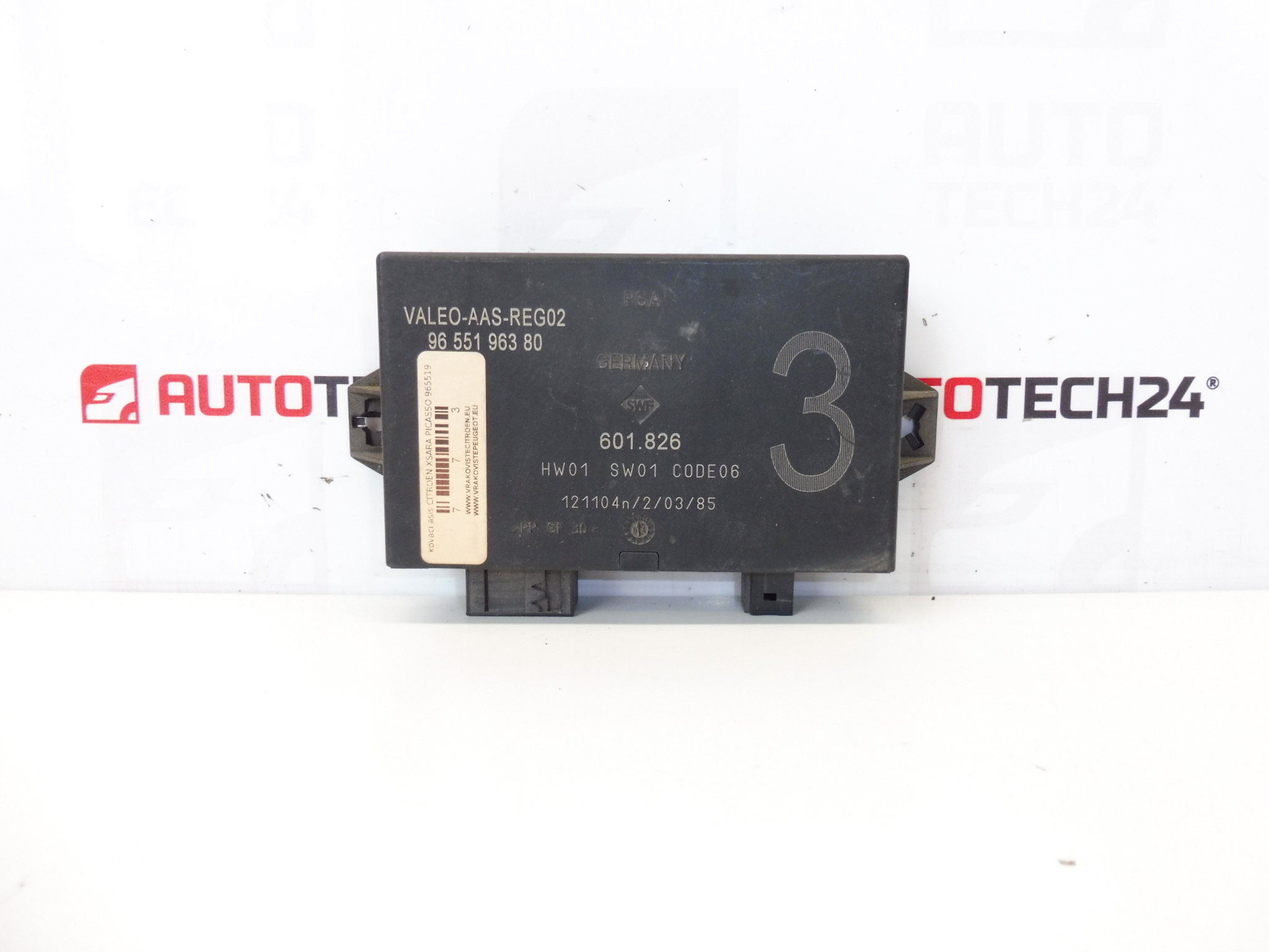 ECU parkolóasszisztens Citroën 9655196380 601.826 6590F1
