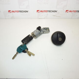 Kapcsolódoboz, tanksapka és 2 kulcs Citroën Peugeot 4162KF 4162XT