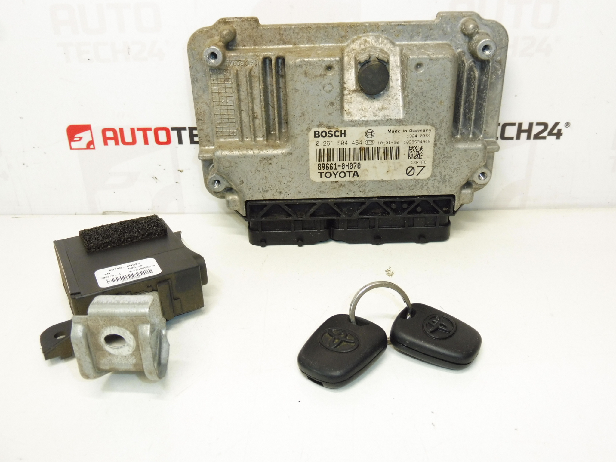 Bosch 1.0i 1KR ECU készlet 89661-0H070 0261S04464 1943FE és 89780-0H021