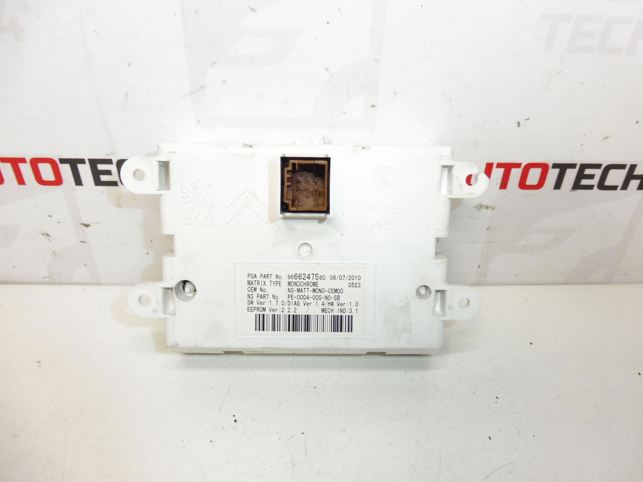 Többfunkciós kijelző Peugeot 3008 5008 9666247580 9808993180 6593G1