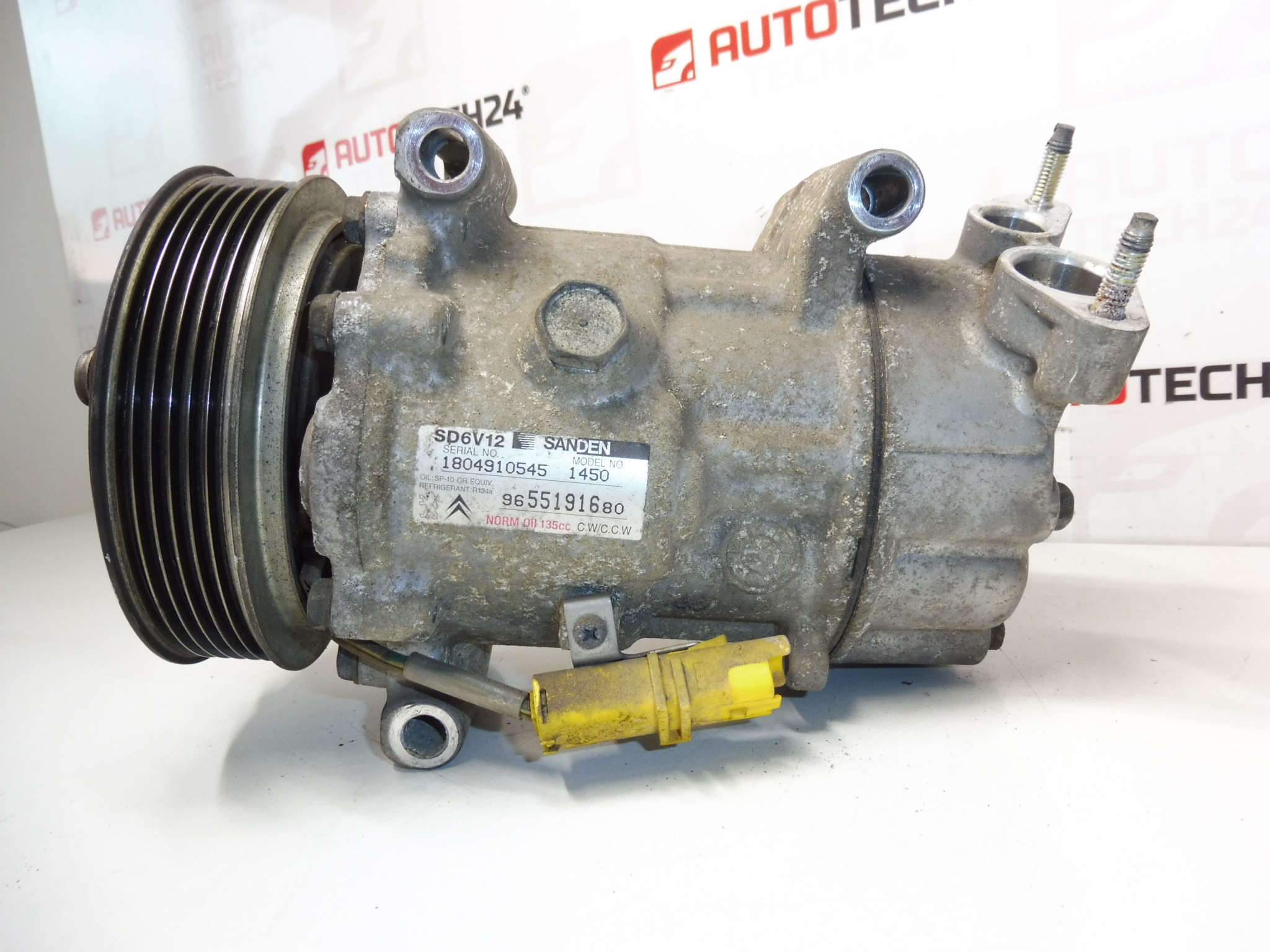 Légkondicionáló kompresszor Sanden SD6V12 1450 9655191680 9800821980 6453QH