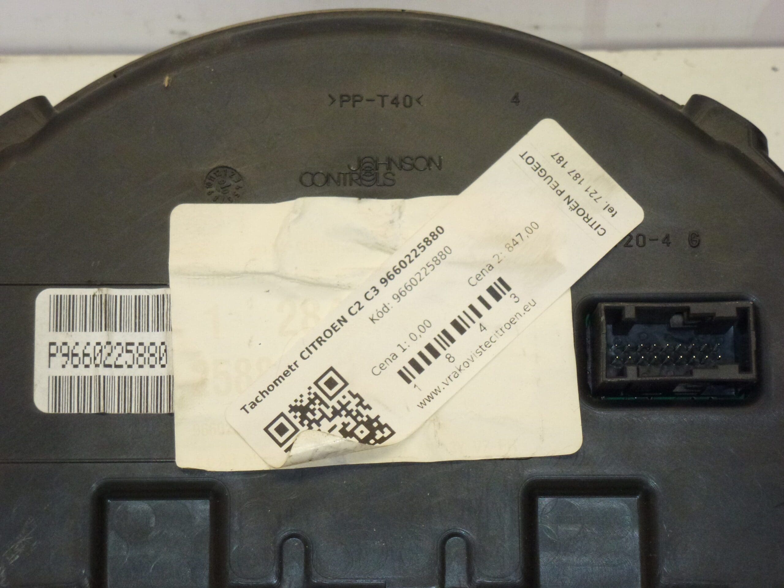 Sebességmérő Citroën C2 C3 9660225880 6105WL