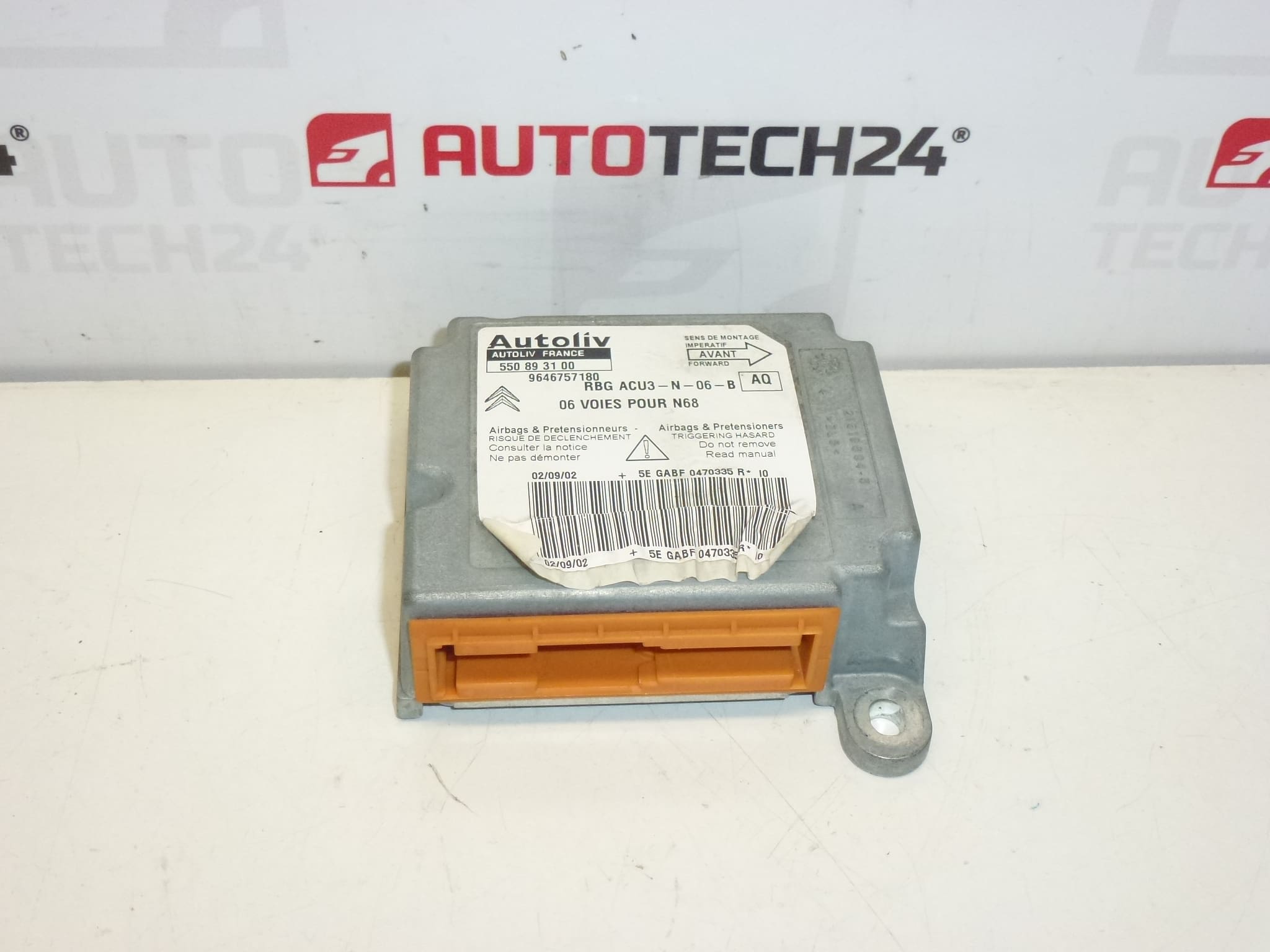 ECU légzsák Citroën Xsara Picasso 550893100 9646757180 8216S2