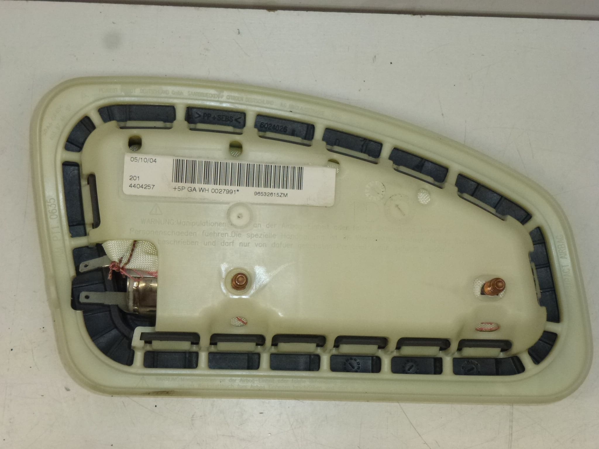 Jobb oldali légzsák Peugeot 407 96532615ZM 8216FA