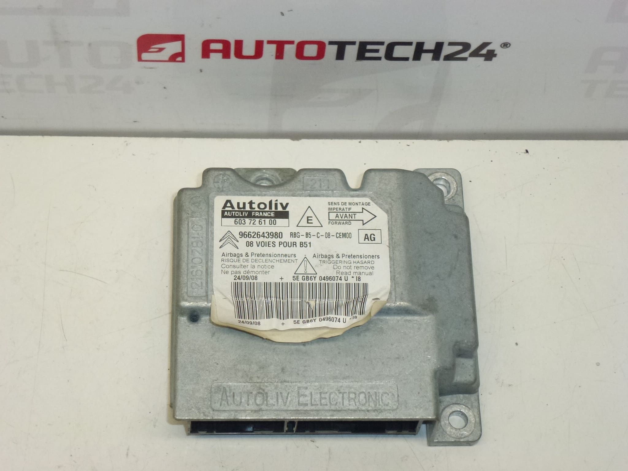 Citroën C4 légzsák egység 9662643980 603726100