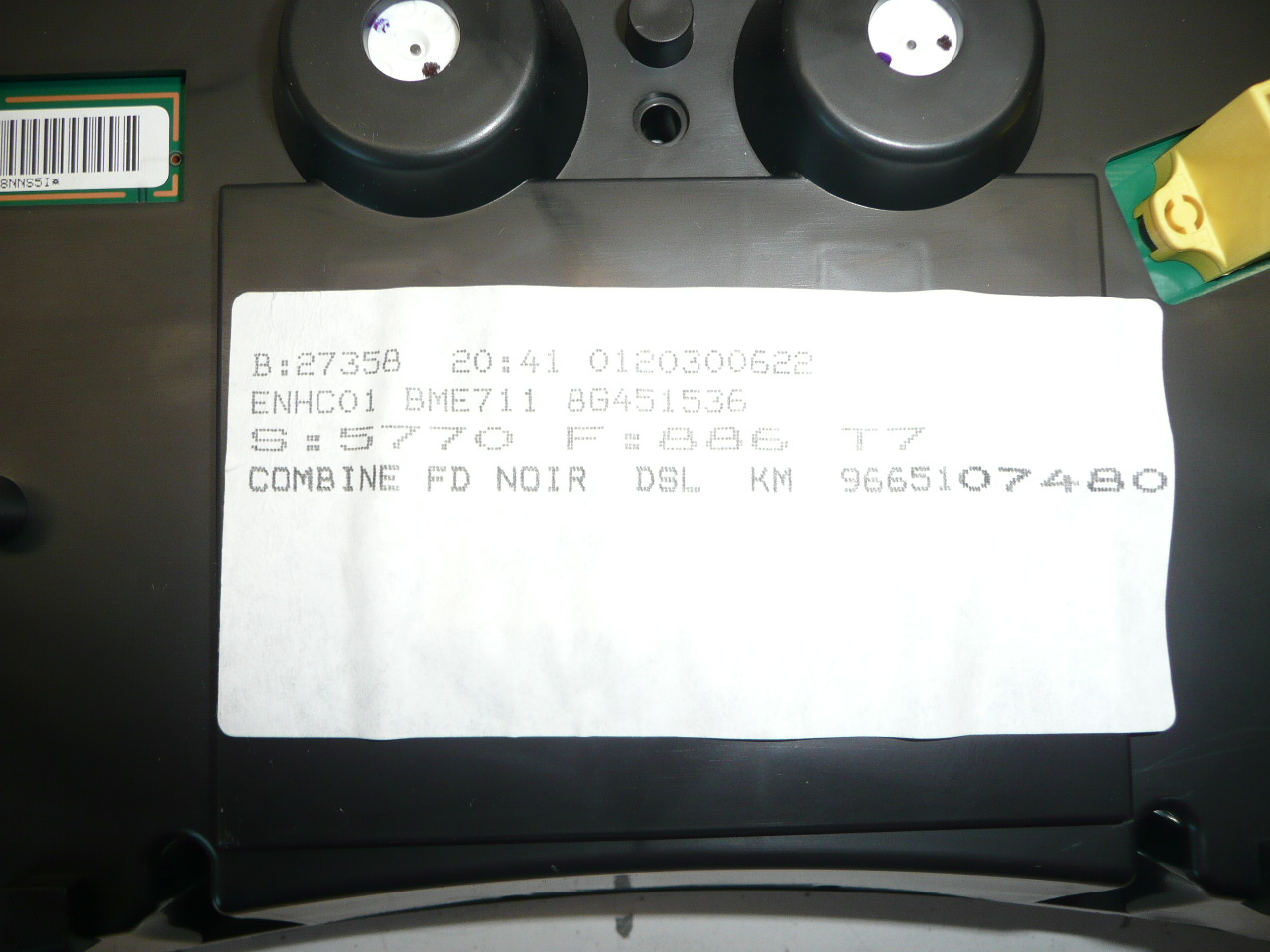 Sebességmérő Peugeot 308 164 ezer km 9665107480 610335