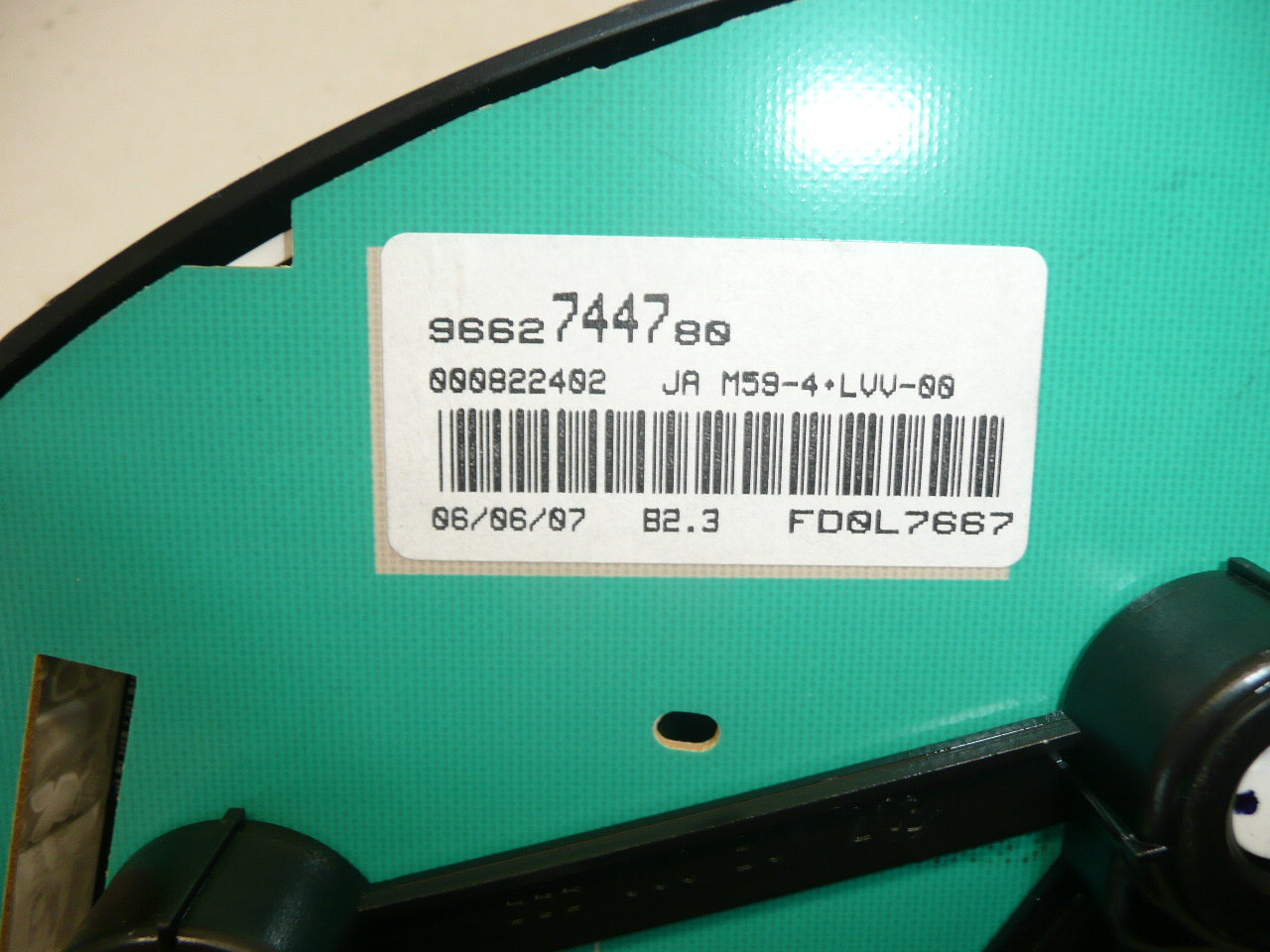 Sebességmérő tempomat Citroën Peugeot futásteljesítmény 240000 km 9662744780 6105X5