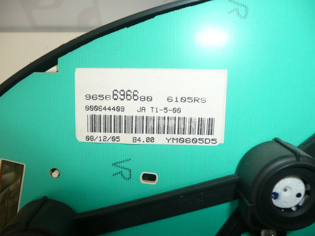 Sebességmérő Peugeot 206 9656696680 futásteljesítmény 146 415 km