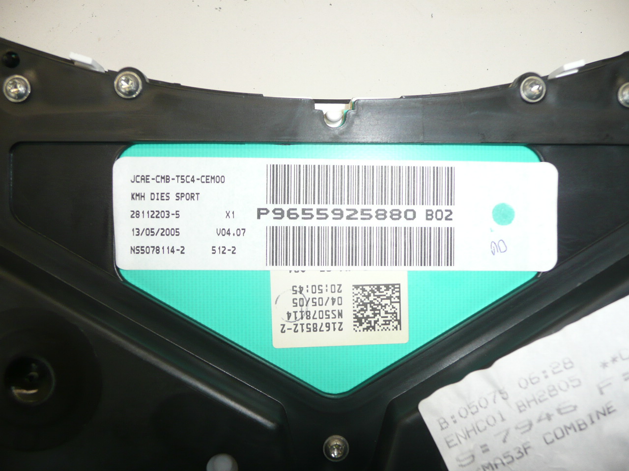 Sebességmérő Peugeot 307 II futásteljesítmény 83k. km 6106R9