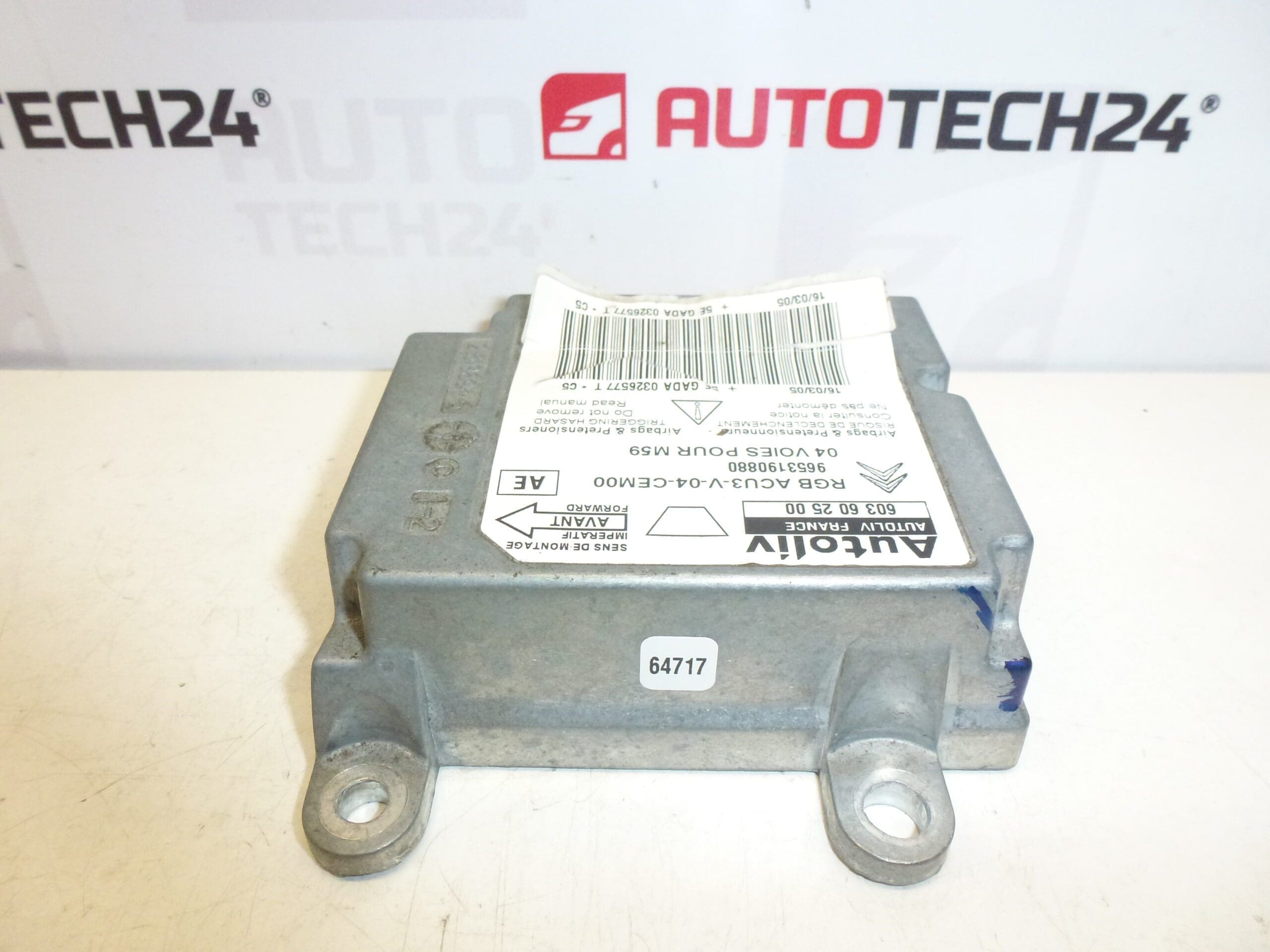 Citroën Peugeot légzsák egység 9653190880 603602500 - Image 2