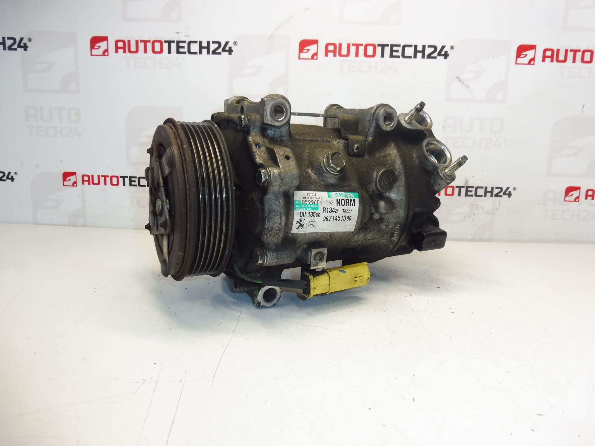 Klíma kompresszor Sanden SD7C16 9671451380 1322F 6453ZS